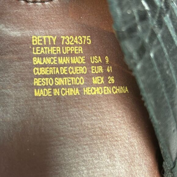 Dr. Scholls Black Leather Sandals Slip On Size 9 Betty Look new! - Picture 8 of 8